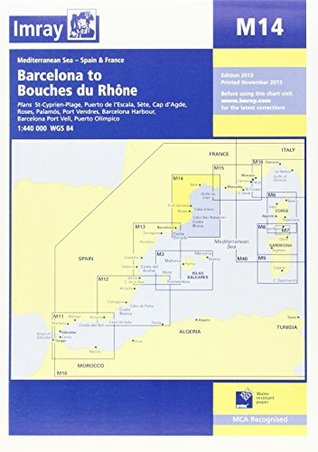 Download Imray Chart M14: Barcelona to Bouches Du Rhone - Imray file in PDF