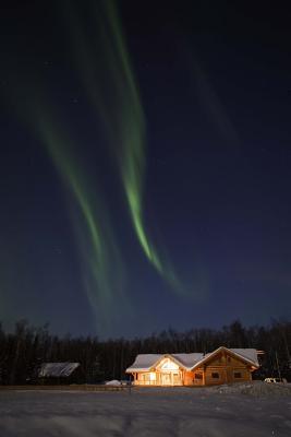 Full Download Northern Lights Over House in Alaska Journal: 150 Page Lined Notebook/Diary -  | ePub