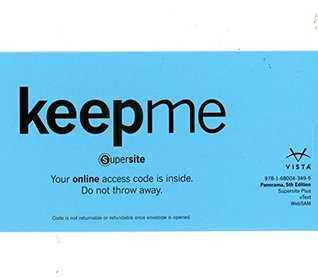 Read Panorama 5th Ed Supersite, vText & WebSAM Code **CODE ONLY** - José A. Blanco | PDF