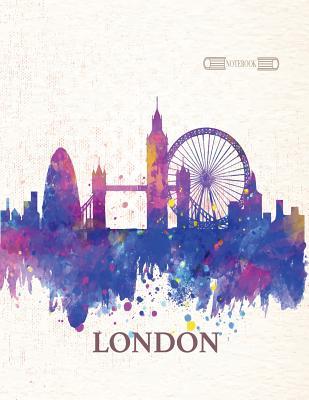 Read Online Notebook: London Cover and Dot Pages, Extra Large (8.5 X 11) Inches, 110 Pages, Notebooks and Journals -  file in ePub