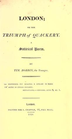 Read London; Or, the Triumph of Quackery: a Satirical Poem - Tim Bobbin file in ePub