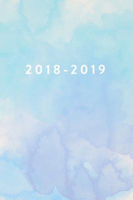 Download 2018-2019, 18 Month Weekly & Monthly Planner 2018-2019: Blue Watercolour, July 2018 - December 2019, 6 X 9 -  file in ePub