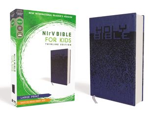 Full Download NIrV, Bible for Kids, Large Print, Leathersoft, Blue, Comfort Print: Thinline Edition - Zondervan file in ePub