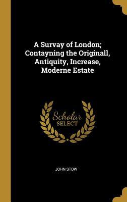 Read Online A Survay of London; Contayning the Originall, Antiquity, Increase, Moderne Estate - John Stow file in ePub