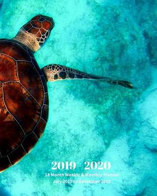 Read Online 2019 - 2020 18 Month Weekly & Monthly Planner July 2019 to December 2020: Sea Turtle in Ocean Marine Life Vol 10 Monthly Calendar with U.S./Uk/ Canadian/Christian/Jewish/Muslim Holidays- Calendar in Review/Notes 8 X 10 In. - Dazzle Book Press file in PDF
