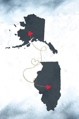 Read Online Alaska & Illinois: Long Distance Out of State Notebook - Blank Lines -  file in ePub
