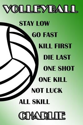 Read Volleyball Stay Low Go Fast Kill First Die Last One Shot One Kill Not Luck All Skill Charlie: College Ruled - Composition Book - Green and White School Colors -  file in PDF