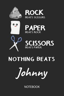 Read Online Nothing Beats Johnny - Notebook: Rock Paper Scissors Game Pun - Blank Ruled Kawaii Personalized & Customized Name Notebook Journal Boys & Men. Cute Desk Accessories & Kindergarten Writing Practise, Back To School Supplies, Birthday & Christmas Gift. - Rockpaperscissors Publishing | PDF