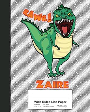Read Wide Ruled Line Paper: ZAIRE Dinosaur Rawr T-Rex Notebook -  | ePub