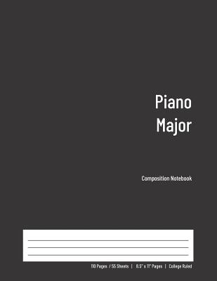 Full Download Piano Major Composition Notebook: College Ruled Book for Students - Study, Write, Draw, Journal & more in this 110 page Workbook -  file in ePub